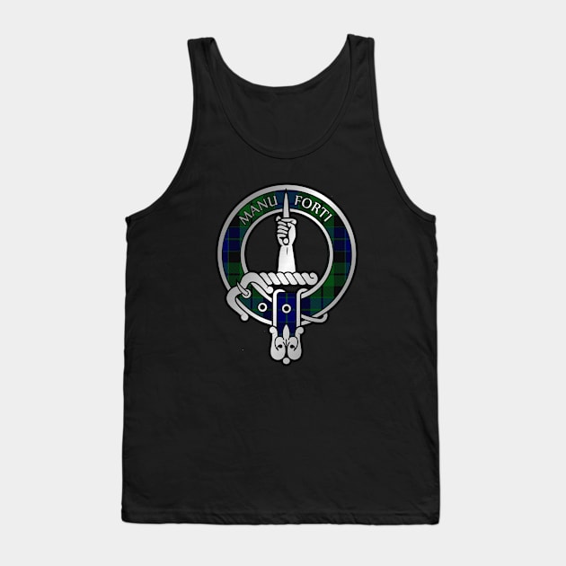 Clan MacKay Crest & Tartan Tank Top by Taylor'd Designs